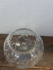 Vintage Cut Crystal Footed Rose Bowl – Pineapple & Starburst — photo 2