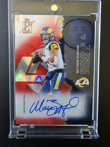 2025 Topps Chrome Matthew Stafford Chrome Autographs (RAW)