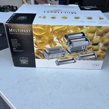 Marcato Multipast+ Pasta Making Set – Atlas+ Machine with 3 Extra Accessories fo