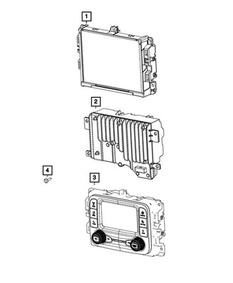 Genuine Mopar Multi Media Radio 68472372AN