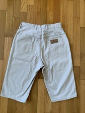 Vintage 60s 70s Maverick sanforized Light Tan Long Bermuda Denim shorts 26 W