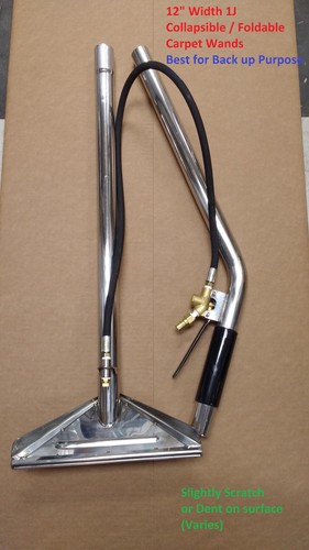12"  Wand 1 Jet Collapsible Foldable Carpet Wand - Best Backup Wands - Powrflite