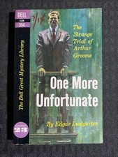 1959 ONE MORE UNFORTUNATE by Edgar Lustgarten VG/FN 1st Dell Paperback