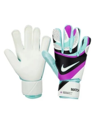 Nike Men 8 GK Match HO-23 Goalkeeper Gloves Black Mint Soccer Goalie FJ4862-010
