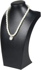 PU Leather Necklace Display Stand ONLY Bust Jewelry Holder Rack Pendant Neck