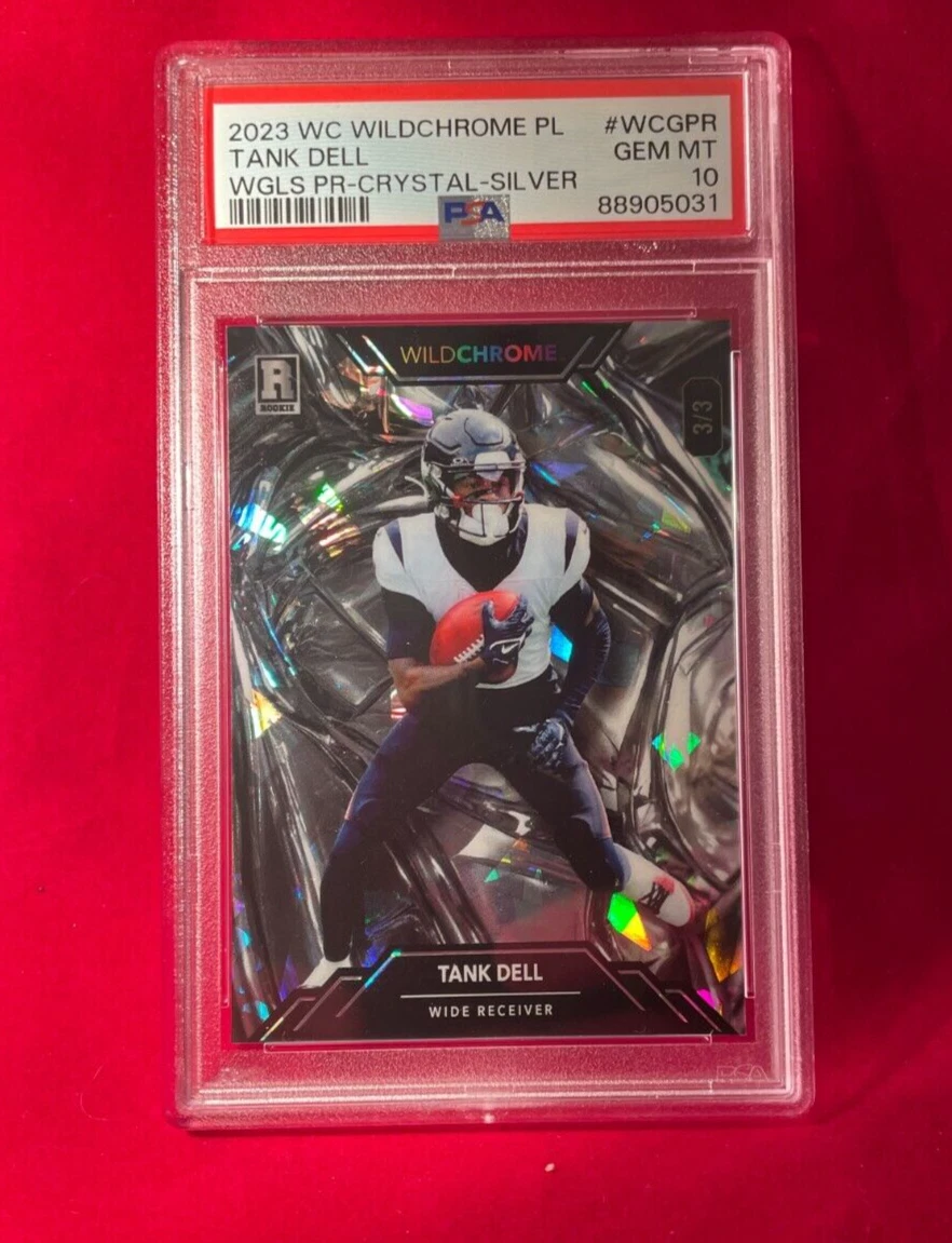 Tank Dell Wild Card Wildchrome Pro-Look Wildglass Promo #WCGPR Crystal Holographic Foil-Silver