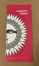 NOS U.S. Department Of Energy 1978  Magnetic Fusion Pamphlet