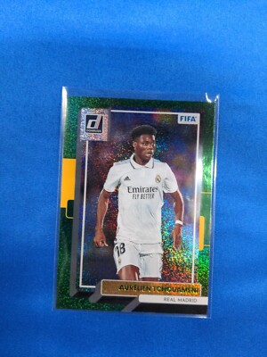 2022-23 Donruss Soccer Aurelien Tchouameni GREEN Foil - Real Madrid #52 PWE