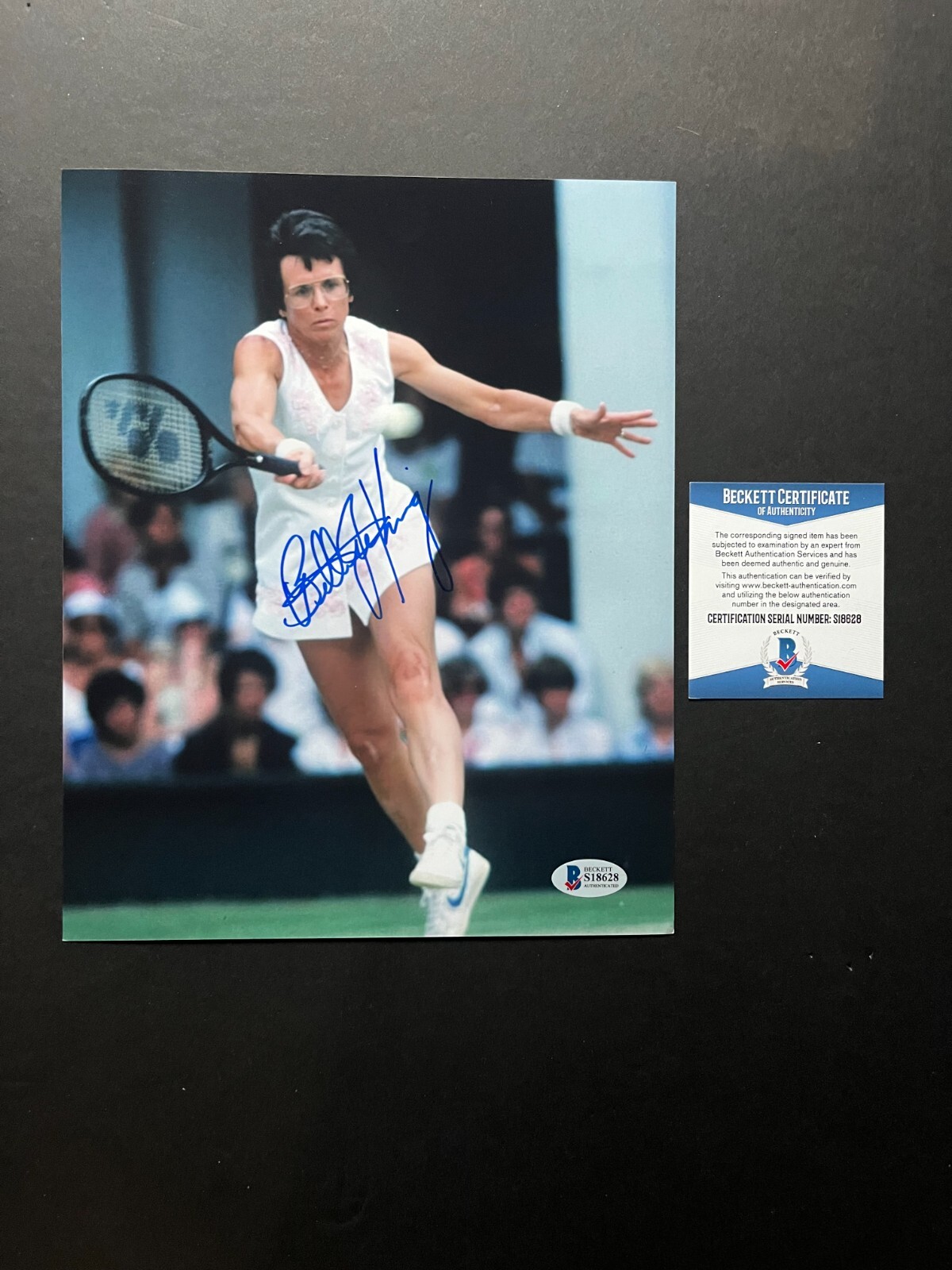 Billie Jean King signed autographed tennis legend 8x10 photo Beckett ...