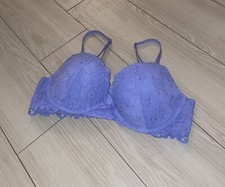 Aerie Full Coverage Bra Lace Lined Underwire Womens 34C Purple