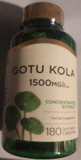 Gotu Kola 1500mg 180 Caps Non-GMO/Gluten Free/No Preservatives