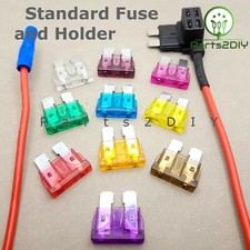 Standard Spade Fuse and Holder Car ACU 12V Piggyback Add-A-Circuit Style 3-40A
