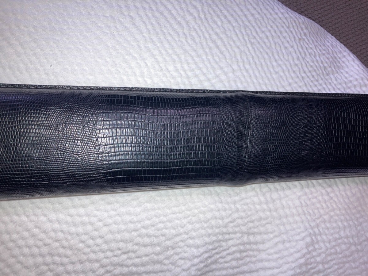 It's George Black Leather 1 x 2 Vintage Pool cue case | eBay