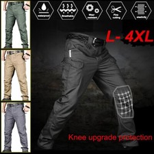 Cargo Trousers Mens Tactical Waterproof Hiking Military Combat Outdoor Pants US