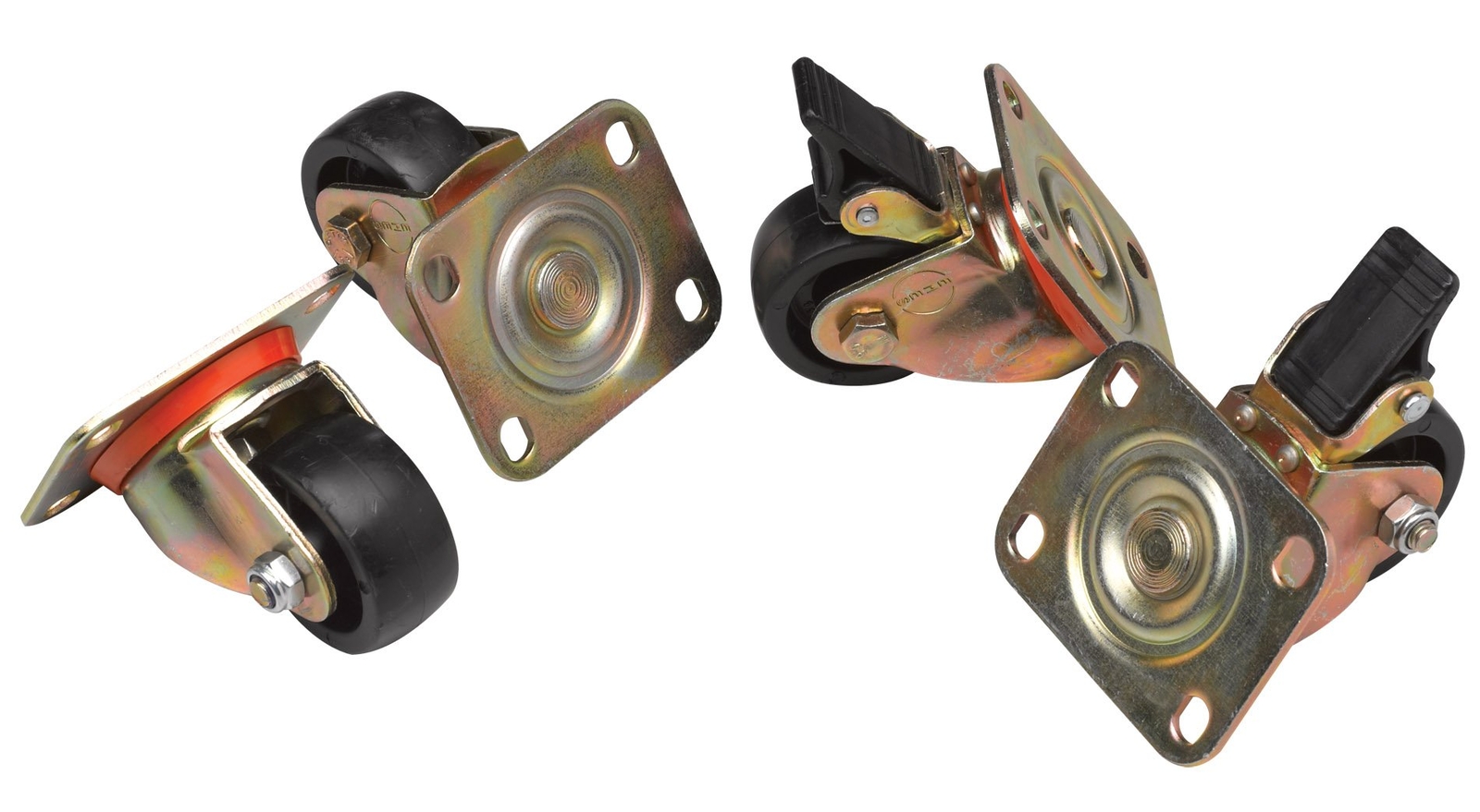 Kit 4 Ruote a 4 Punti di Fissaggio per Armadi Server Serie EV