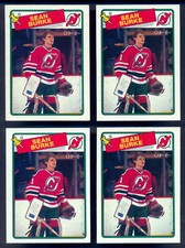 1988 OPC O PEE CHEE #94 Sean Burke RC 4 Card Lot NM-MT N J Devils Rookie
