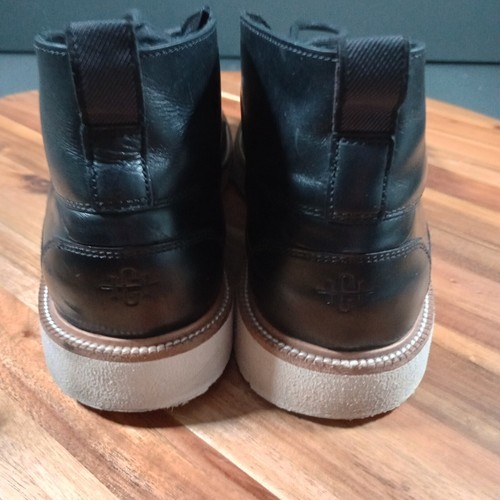 Cole Haan Mens Sz 8.5 M Black Leather Kiltie Chukka Boots Style C36313 - Picture 7 of 17