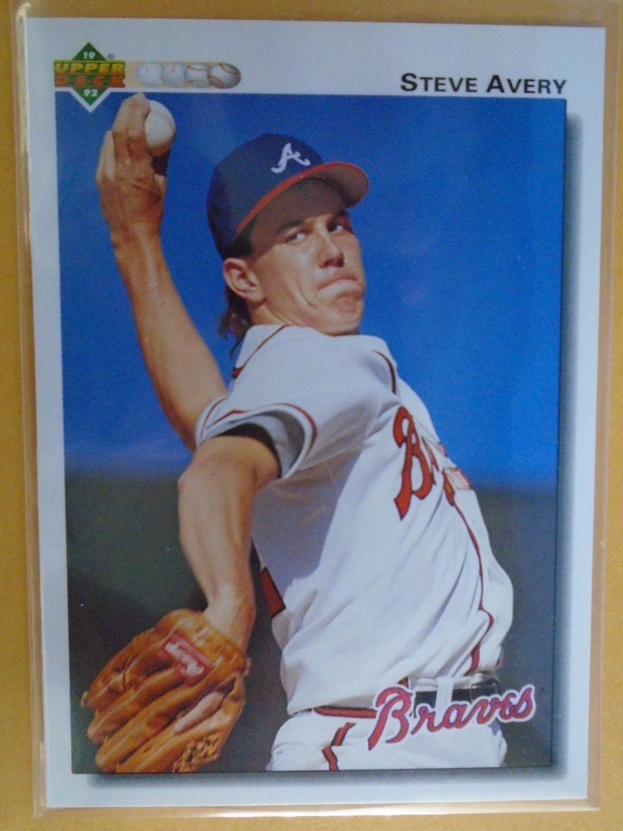 STEVE AVERY ATLANTA BRAVES 1992 UPPER DECK BASEBALL CARD #475 | eBay