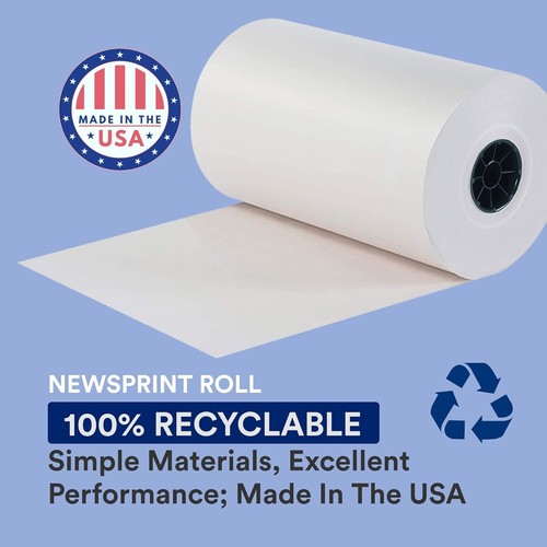 1440' Packing Paper Roll - 1000 Sheets of Eco-Friendly Newsprint for Shipping - Picture 5 of 8