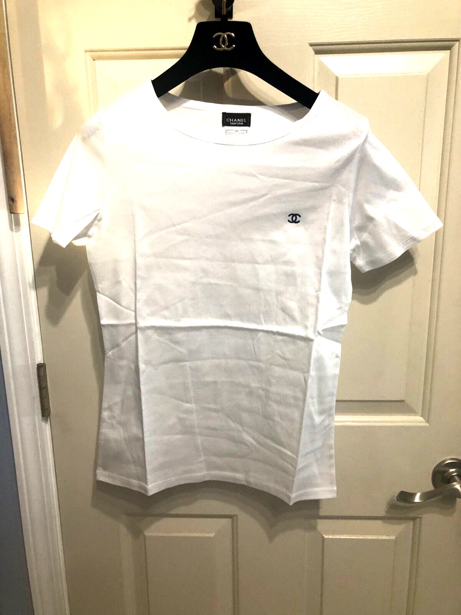 Chanel Uniform t-shirt White Cotton ref.284998 - Joli Closet