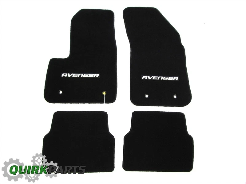 12-14 Dodge Avenger PREMIUM ALFOMBRILLAS ALFOMBRILLAS DELANTERAS Y TRASERAS JUEGO DE 4 OE NUEVO MOPAR Foto 3 de 4