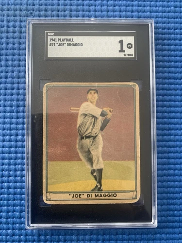 1941 Playball #71 Joe Dimaggio SGC 1