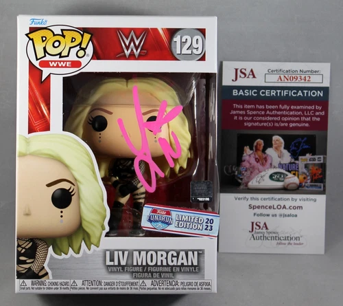 LIV MORGAN SIGNED WWE FUNKO POP FIGURE WRESTLING INSCR LE AUTOGRAPHED JSA COA