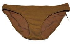 NWT American Eagle Aerie Brown Textured Bikini Swim Bottoms Women's XLarge