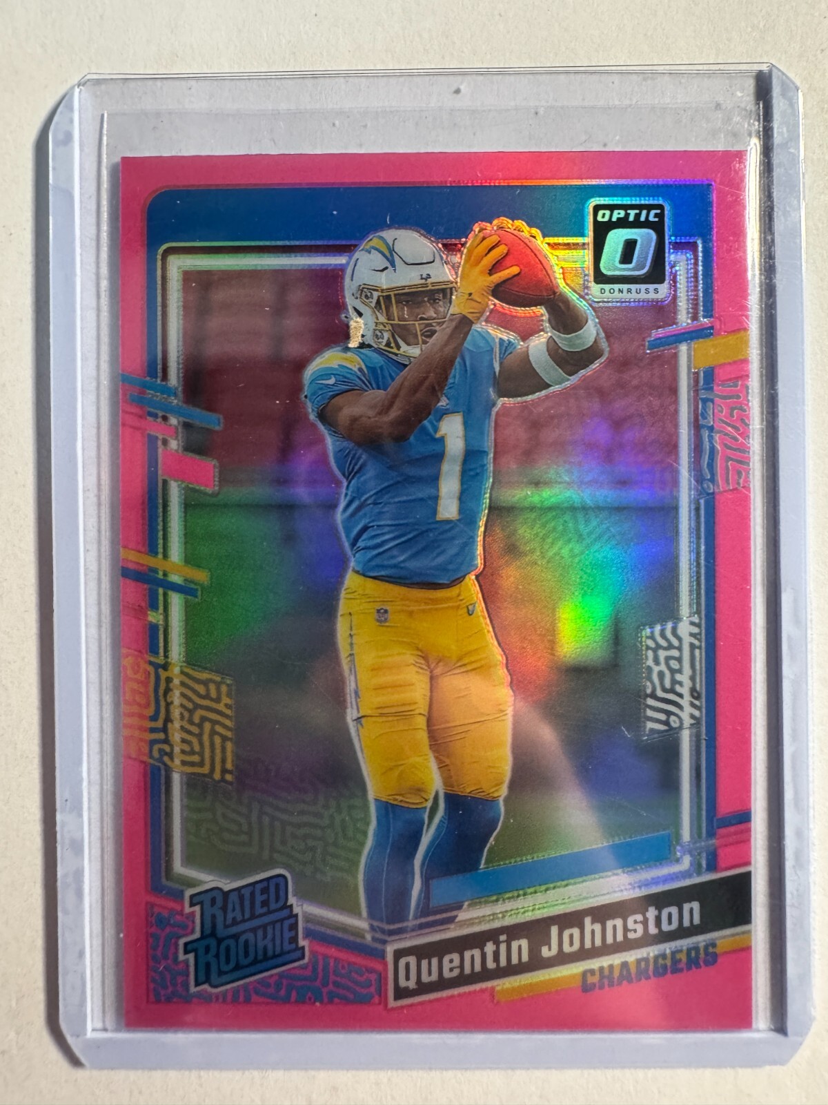K312,218 - 2023 Donruss Optic Pink #265 Quentin Johnston RR