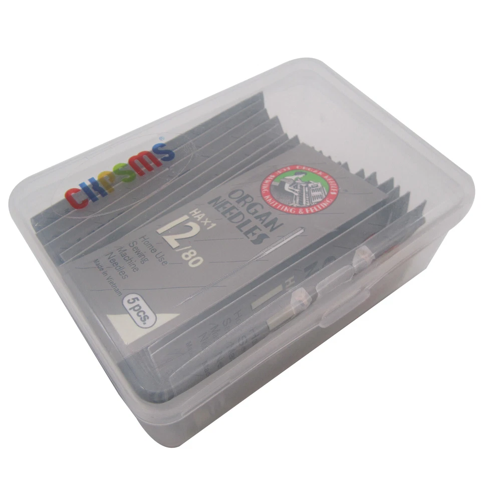 100 agujas de máquina de coser ORGAN Home vástago plano HAX1 tamaño 9, 11, 12, 14, 16, 18 Foto 4 de 4