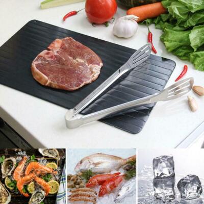 Fast Defrost Tray Fast Thaw Frozen Food Meat Fruit Quick Defrosting Plate Board 