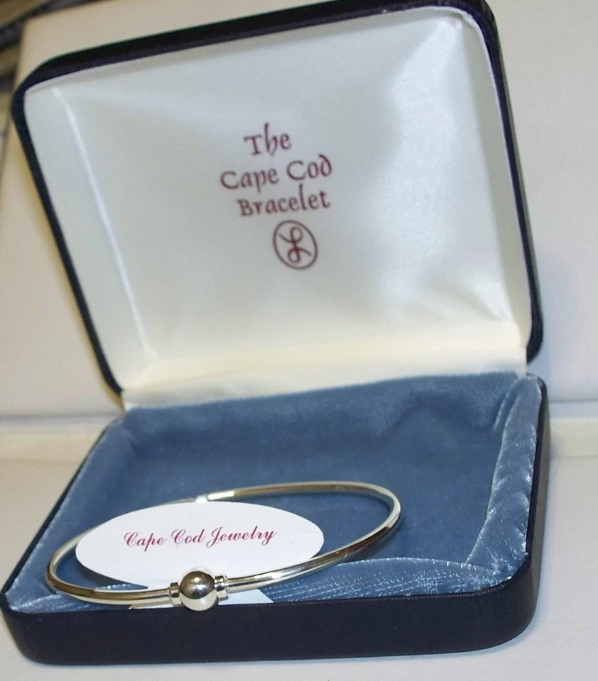 Nuevo brazalete Cape Cod, plata de ley 925, bola de tornillo en caja, LeStage Foto 2 de 4