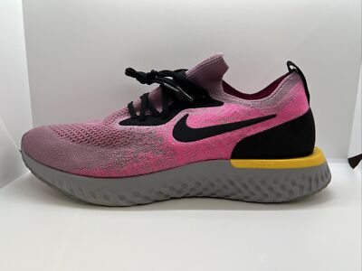 Nike Epic React Flyknit AQ0067-500 Mens 10 Running Shoes Plum Dust Black Sneaker Nike Epic React Flyknit Plum Dust AQ0067-500 | eBay main image 4