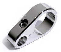"Alu Chrom Kabelklemme 1\" Kupplungszug Lenkerklemme Zugklemme 25Mm Lenker F. Hd"