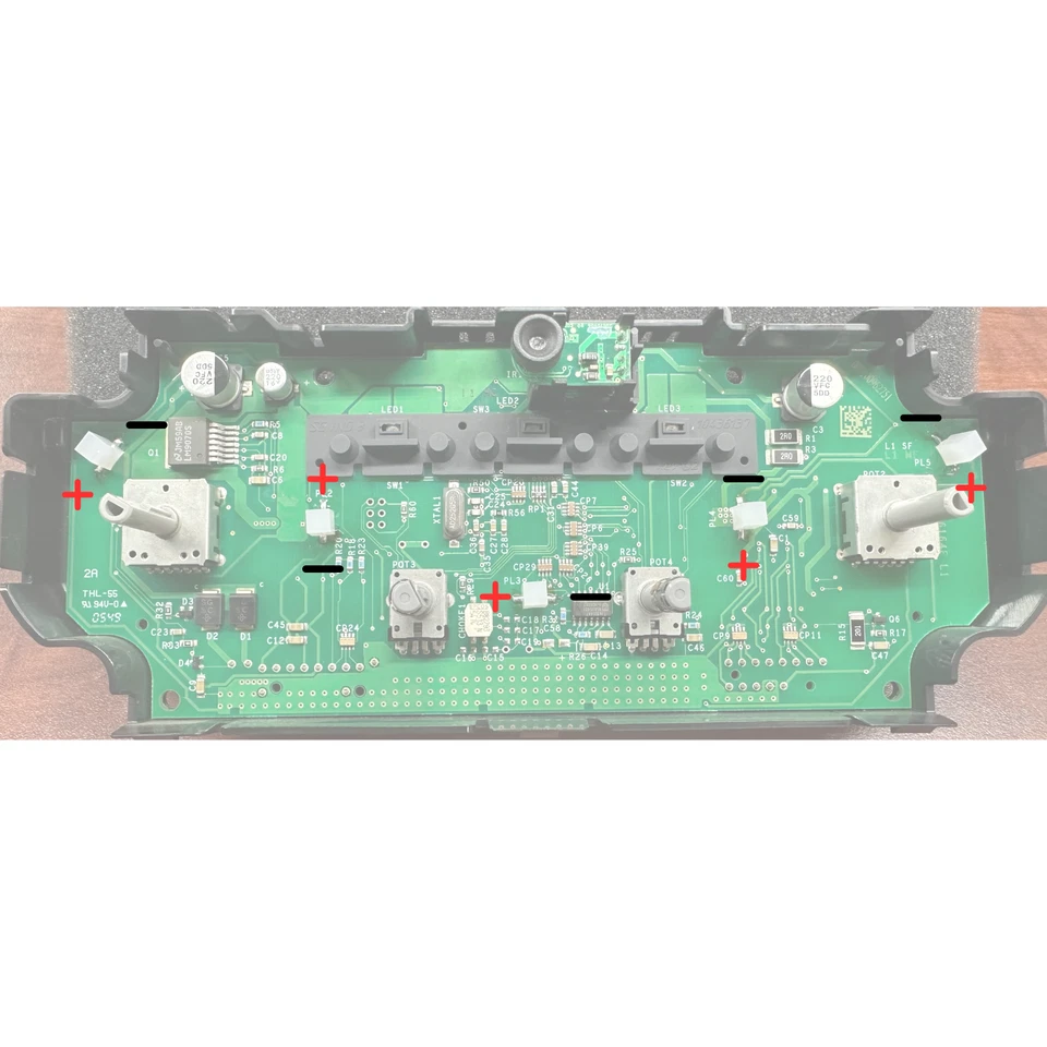 Jeep Grand Cherokee Commander 2005-2010 verde climatización LED kit de actualización Foto 3 de 4