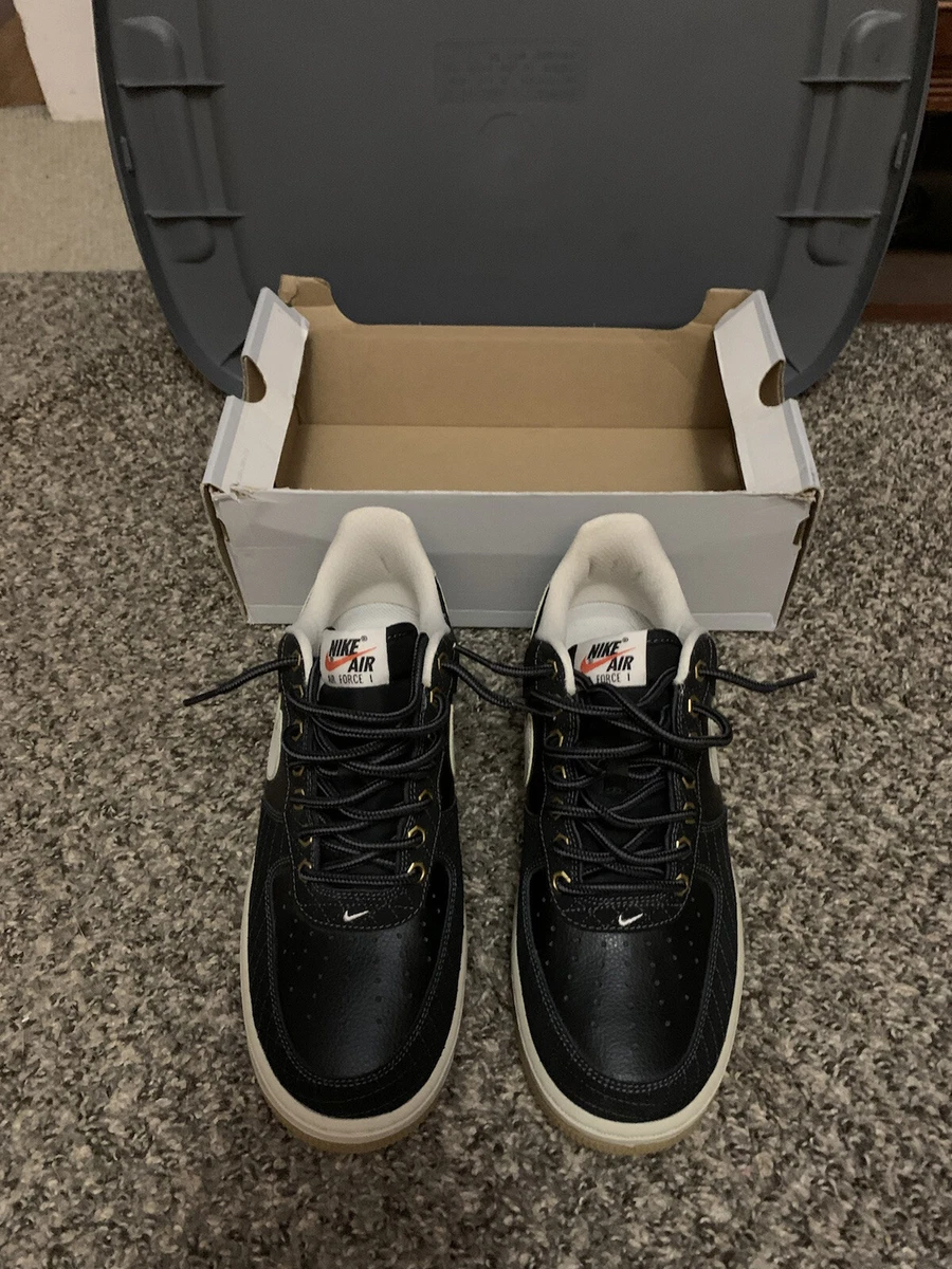 Nike Air Force 1 Black Checkered 488298 095 Size 8.5 Open Top Box