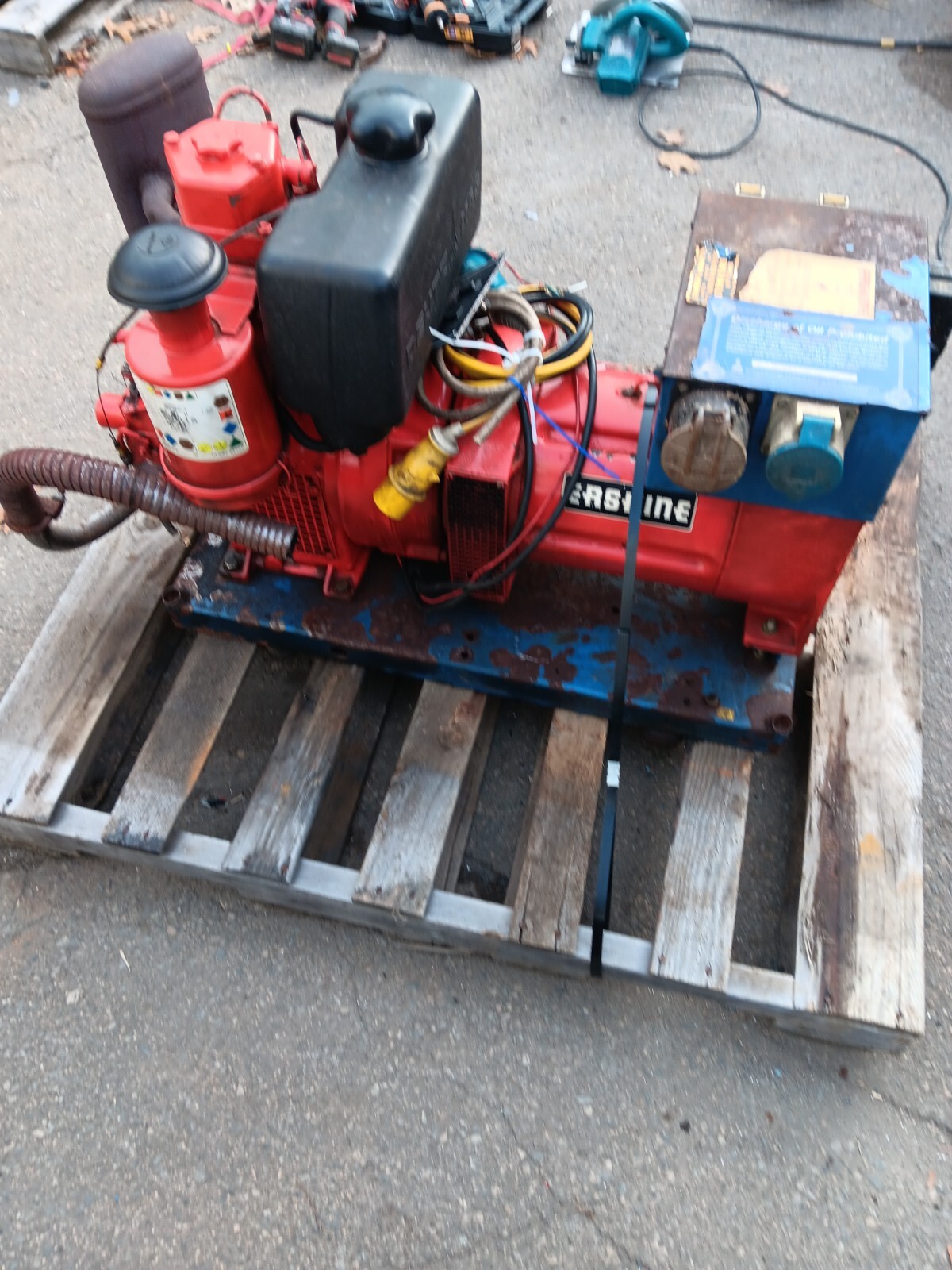 Erskine 4.8kw Diesel, Duetz 1 Cylinder Air Cooled Generator 230/115 Volt