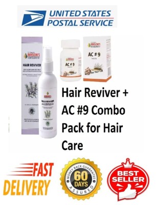 Bakson Homeopathy Hair Reviver (100ml) + Ac #9 (75 Tablets) Combo Pack Hair Care