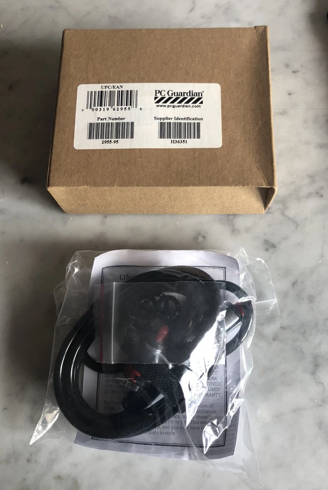 PC Guardian Key Security Anti-Theft 6-Foot Lock Cable Laptop Desktop 2955-55 Fst - Image 2 of 3