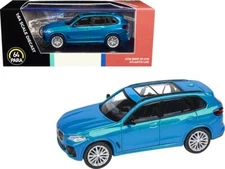 2018 BMW X5 G05 with Sunroof Atlantis Blue Metallic 1/64 Diecast Model Car by