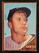 1962 Topps Baseball #200 Mickey Mantle