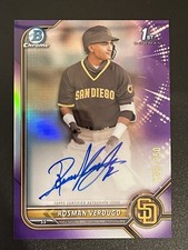 2022 Bowman Chrome 1st Autograph Purple Rosman Verdugo Auto /250 WHC238