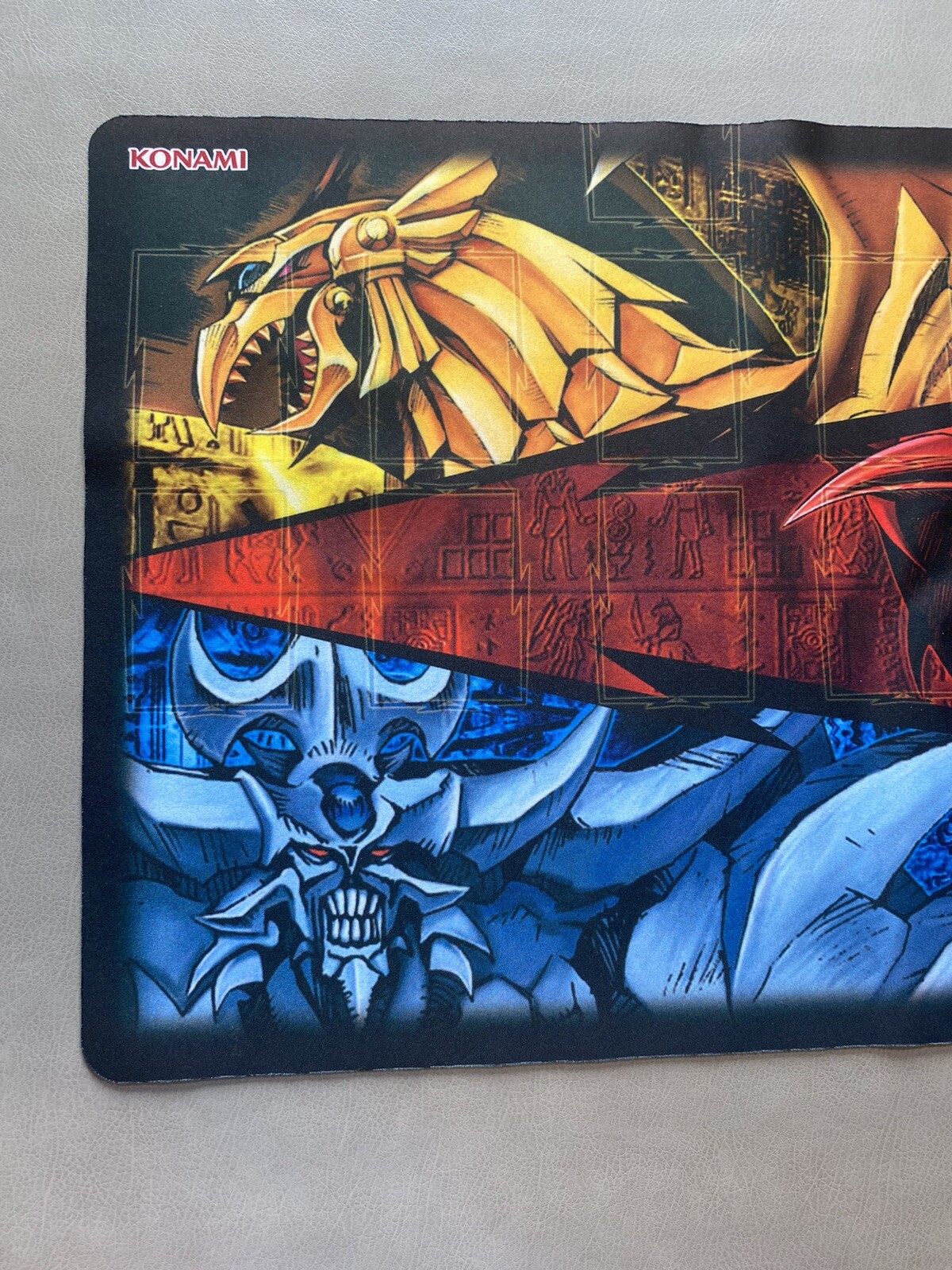 YuGiOh yugioh TCG Egyptian Gods Slifer Obelisk and Ra Game Mat