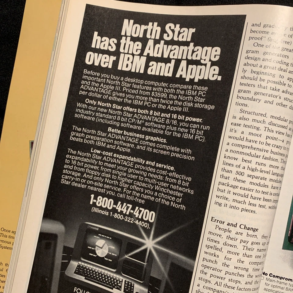 Vintage Byte Magazine October 1982 - Image 4 of 4