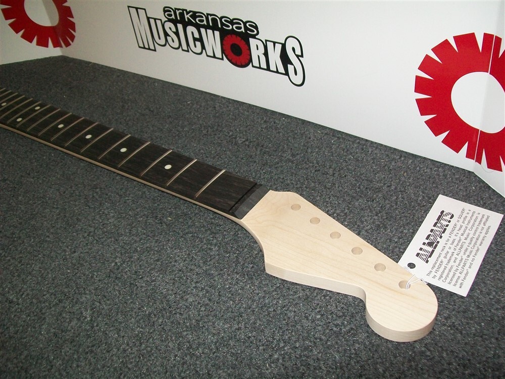 NEW - Allparts Fender Licensed Maple Fender Strat Neck, Ebony