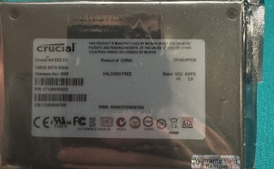 Crucial m4 SSD 128GB SATA 6Gb/s 2.5'' Solid State Drive New Sealed Package