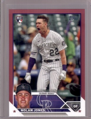 NOLAN JONES 2023 Topps Update #US85 Mother's Day Pink Rookie RC #28/50