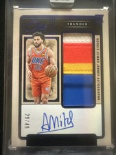 2024-25 Panini One and One #19 Ajay Mitchell RPA Rookie JUMBO PATCH AUTO RC #/49