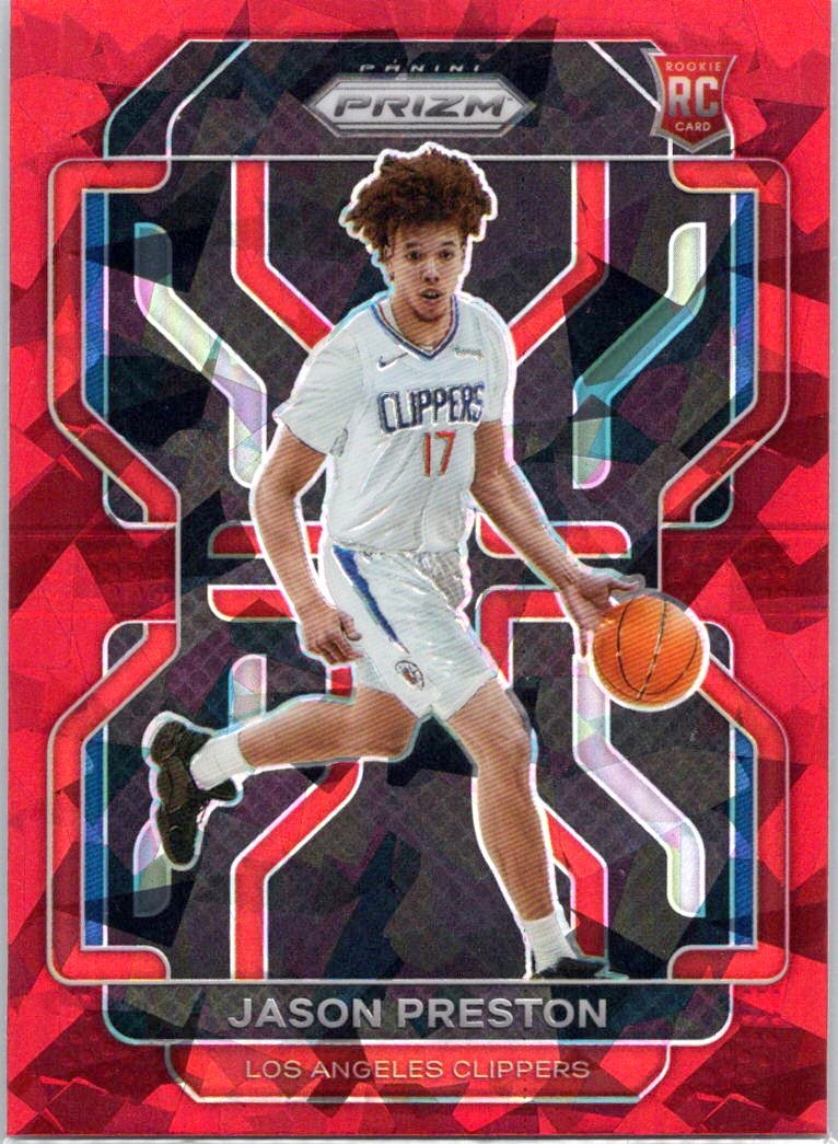 2021-22 Panini Prizm #327 Jason Preston Red Ice