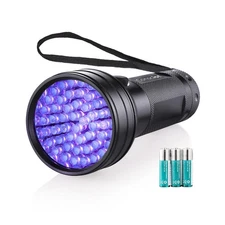 UV Flashlight Black Light, Consciot 51 LED 395nm Ultraviolet Blacklight,